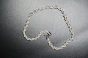 VVS+ GRA Certified Moissanite Rope Chain .925 Silver 8mm 18"-20"