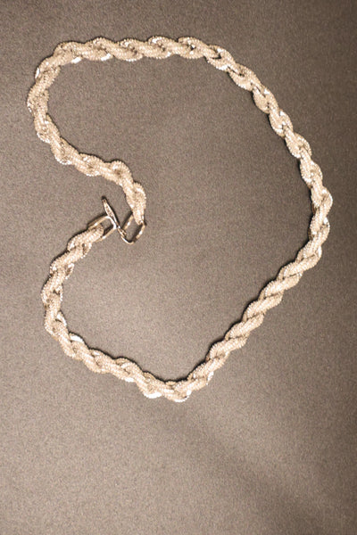 Moissanite Rope Chain .925 Silver 8mm 18" 20"