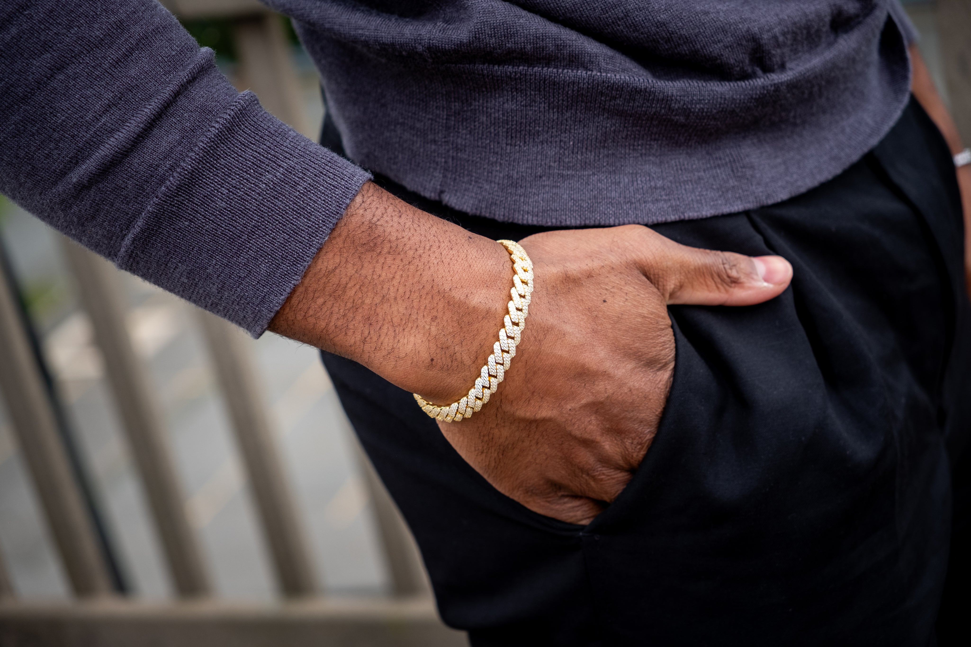 Men's 925 Sterling Silver Cuban Link Bracelet, 10mm, 7" & 8"