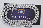 VVS+ GRA Certified Moissanite Tennis Chain, 925 Silver, 18-24", 2-5mm