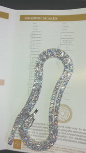 Moissanite Tennis Chain | GRA Certified VVS Flawless | 925 Sterling Silver | Masterful Moissanite