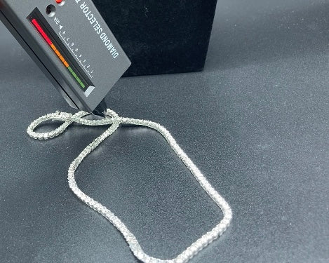 VVS+ GRA Certified Moissanite Tennis Chain, 925 Silver, 18
