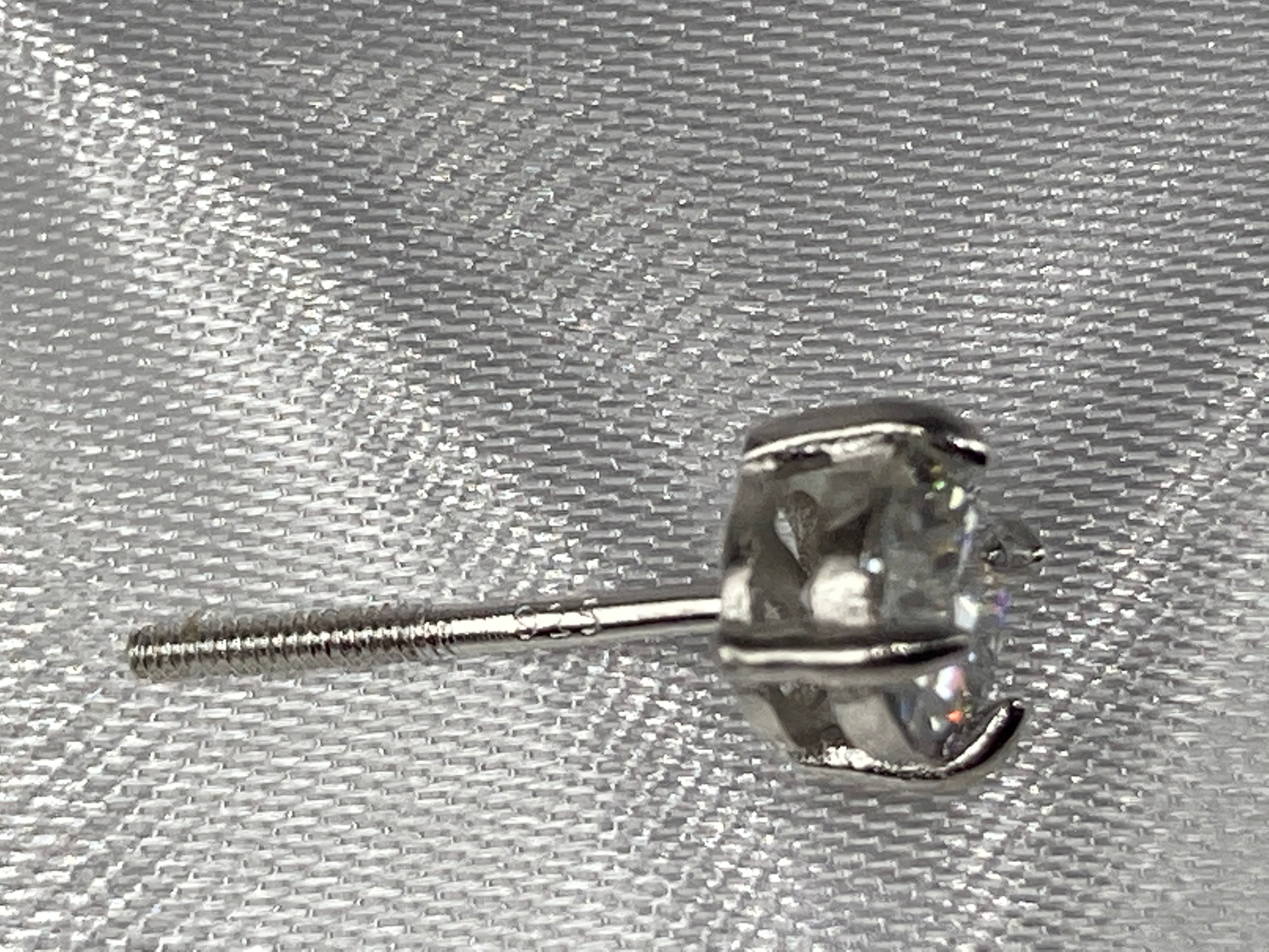 VVS+ GRA Certified Moissanite Stud Earrings 925 Silver .5ct.-4ct.