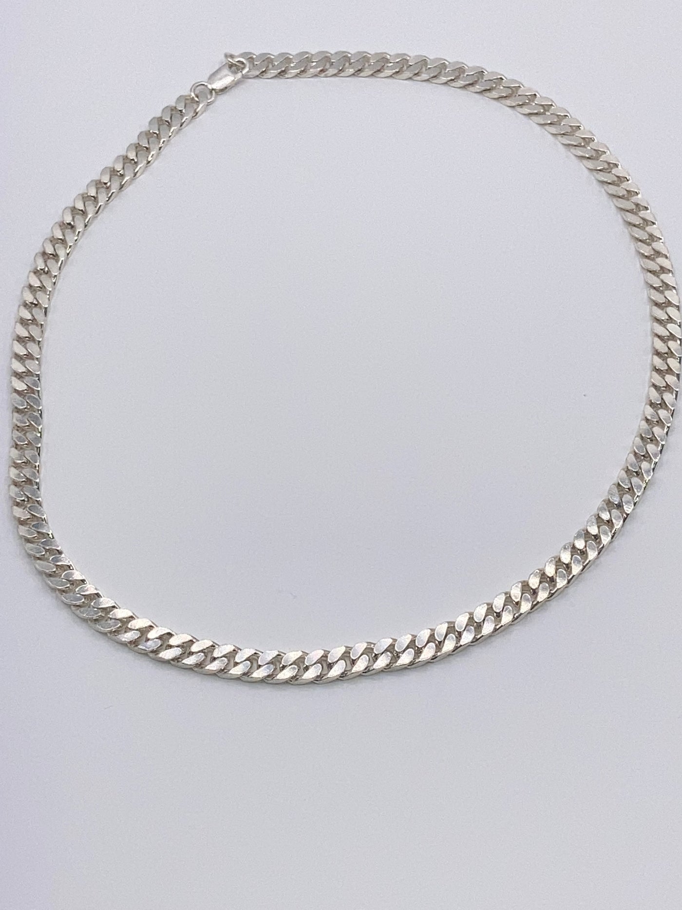 925 Silver Cuban Link Chain Necklace 8mm 18-24"