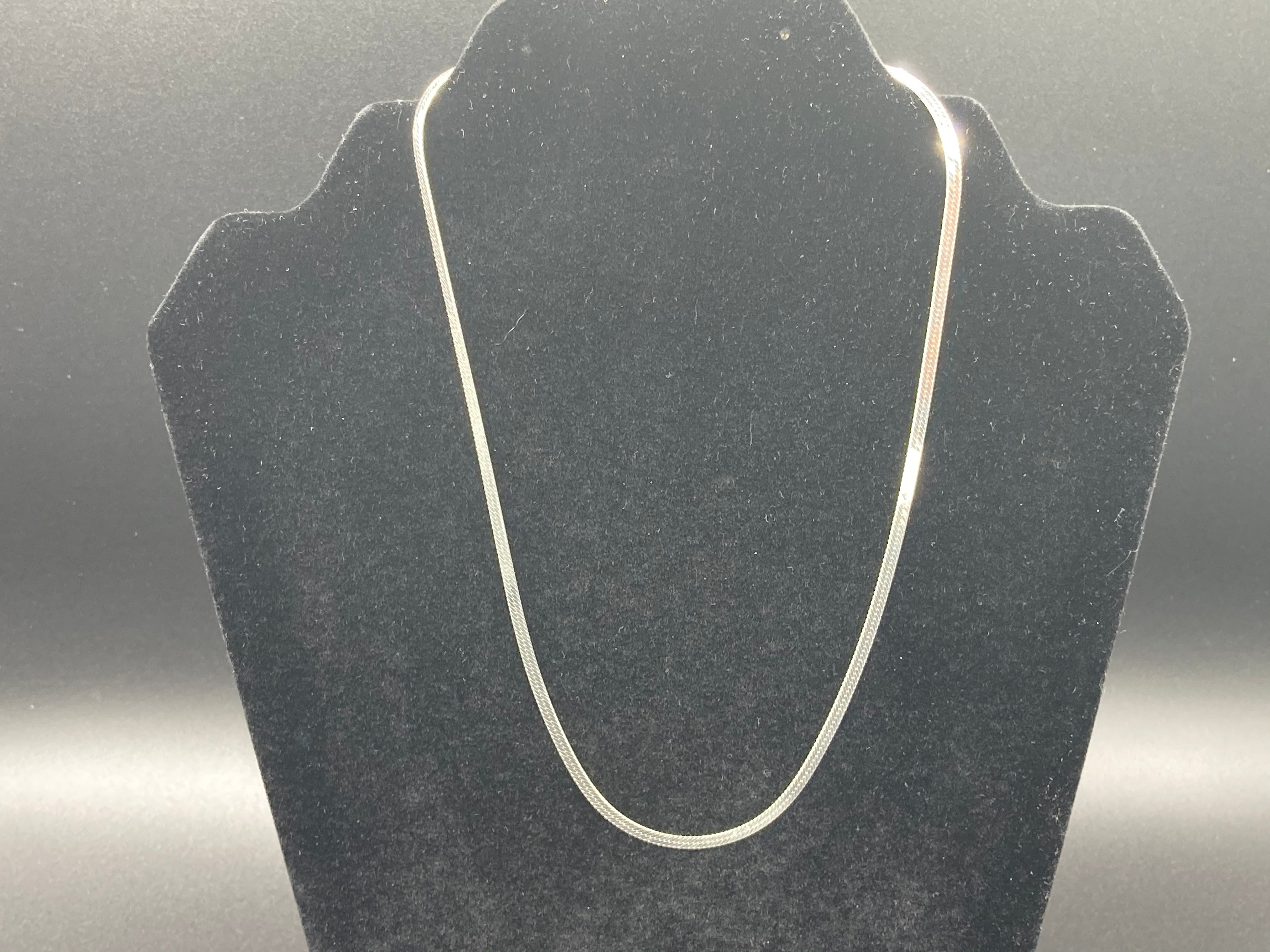 925 Silver Cuban Link Chain Necklace 8mm 18-24"
